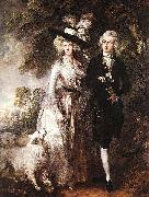 Thomas Gainsborough Mr and Mrs William Hallett oil painting